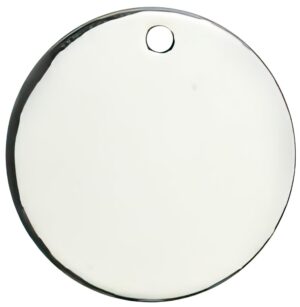 Médaille chien Ronde Argent