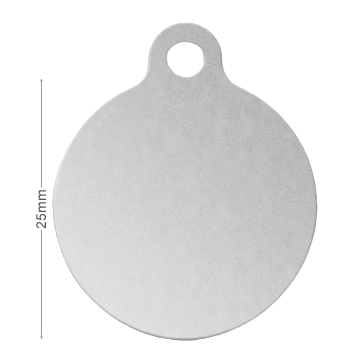 MÉDAILLE ALUMINIUM PERSONNALISÉE RONDE