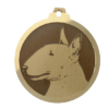Médaille chien gravée Bull Terrier