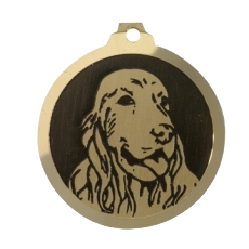 Médaille chien gravée Cocker Spaniel