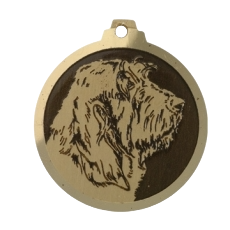 Médaille chien gravée Griffon Vendéen