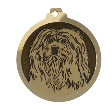 Médaille chien Terrier du Tibet
