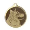 Médaille chien gravée Alaskan Malamute