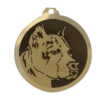 Médaille chien gravée American Staffordshire