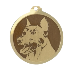 Médaille chien gravée Beauceron