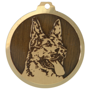 Médaille chien gravée Berger Allemand