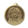 Médaille chien gravée Bobtail