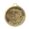 Médaille chien gravée Bulldog Anglais