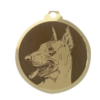 Médaille chien gravée Doberman O.C