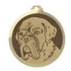 Médaille chien gravée Dogue de Bordeaux