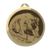 Médaille chien gravée Dogue du Tibet