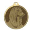 Médaille chien gravée Lévrier Afghan