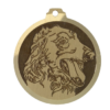 Médaille chien gravée Lévrier Barzoï