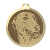 Médaille chien gravée Lévrier Greyhound