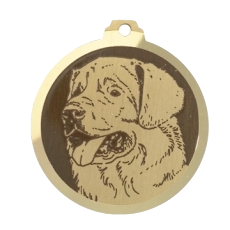 Médaille chien Gravée Leonberg