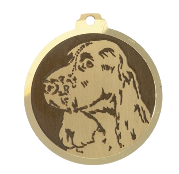 Médaille chien Setter Gordon