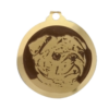 Médaille chien gravée Carlin