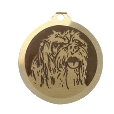 Médaille chien gravée Cairn Terrier
