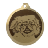 Médaille chien gravée Pékinois