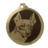 Médaille chien gravée Pinscher Nain