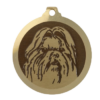 Médaille chien gravée Shih Tzu