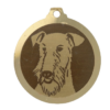 Médaille chien gravée Welsh Terrier