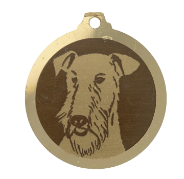 Médaille chien gravée Welsh Terrier