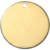 Médaille chien Ronde Or