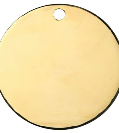 Médaille chien Ronde Or