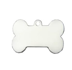 Médaille chien Os Argent CLASSIC avec bélière – élégance durable et sécurité optimale