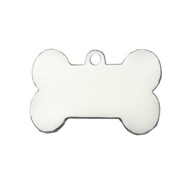 Médaille chien Os Argent CLASSIC avec bélière – élégance durable et sécurité optimale