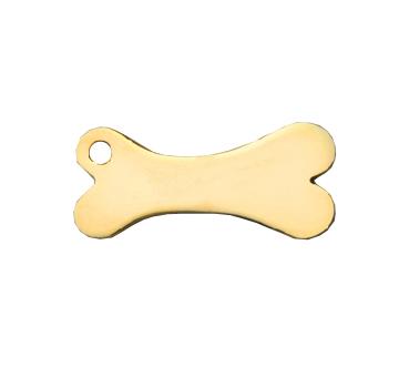 Médaille chien Os Or CLASSIC  – élégance durable et sécurité optimale