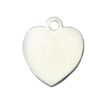 Médaille chien Cœur Argent CLASSIC avec bélière – élégance durable et sécurité optimale