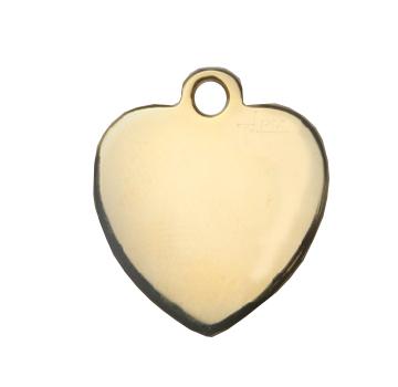 Médaille chien ronde Or CLASSIC avec bélière – élégance durable et sécurité optimale