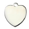 Médaille chien Cœur Argent CLASSIC avec bélière – élégance durable et sécurité optimale