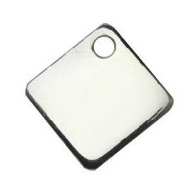 Médaille chien ou chat losange argent CLASSIC – élégance durable et sécurité optimale