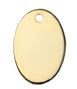 Médaille chien ovale Or CLASSIC – élégance durable et sécurité optimale