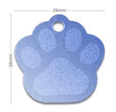 Médaille chien alu Patte