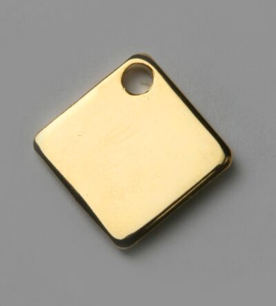 Médaille chien ou chat losange Or CLASSIC – élégance durable et sécurité optimale