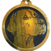 Médaille chien gravée Pointer