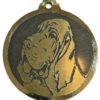 Médaille chien gravée Saint Hubert