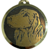 Médaille chien gravée Setter Irlandais
