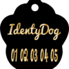 Médaille personnalisée chien & chat en acrylique – Forme Patte